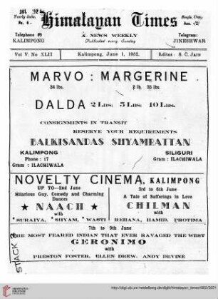 No. XLII (01 June 1952)