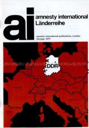 Propagandaschrift von "amnesty international" über die Menschenrechtslage in der DDR