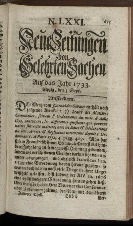 N. LXXI. Leipzig, den 3 Sept. - N. LXXVIII. Leipzig, den 28 Sept.