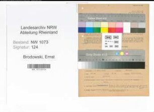 Entnazifizierung Ernst Brodowski , geb. 05.07.1901 (Polizist)