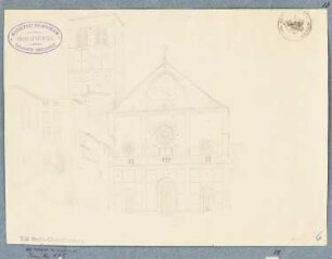 Dom San Rufino, Assisi: Perspektivische Ansicht