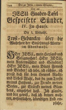 IV. Zu Hause