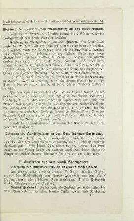 II. Kurfürsten aus dem Hause Hohenzollern