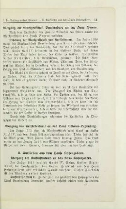 II. Kurfürsten aus dem Hause Hohenzollern