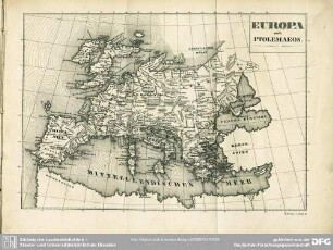Europa nach Ptolemaeos