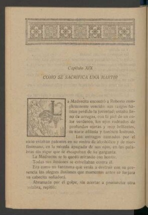 Capítulo XIX - Como se sacrifica una mártir
