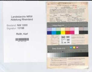 Entnazifizierung Karl Reith, geb. 11.08.1906 (Kaufm.Angest.)