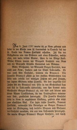 Memoiren des Cardinals Hercules Consalvi, Staatssekretair Sr. Heiligkeit Pius VII.