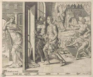 Tamar verlässt Amnons Haus, Blatt 4 aus der Folge "Die Geschichte von Tamar und Amnon"
