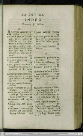 Index Numerus §. indicat