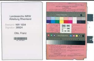 Entnazifizierung Franz Otto , geb. 05.02.1904 (Schiffsdisponent)