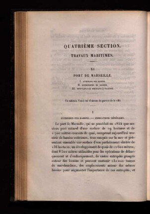 Quatrieme Section. Travaux Maritimes.