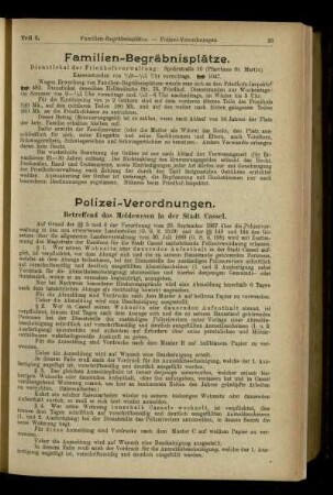 Polizei-Verordnungen