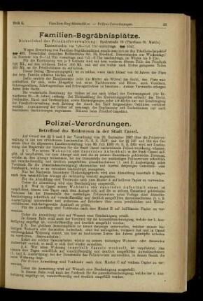 Polizei-Verordnungen