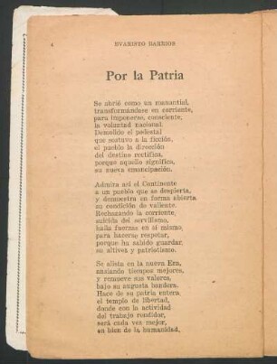 Por la Patria