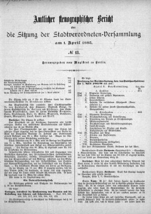 No. 13, 1. April 1885