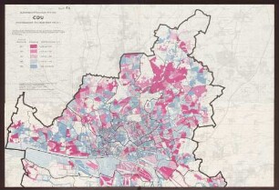 Blatt 4b: Bürgerschaftswahlen 1970/1966: CDU - Veränderungen 1970 gegenüber 1966 in %