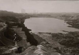 Grube Türchau - Wasserstand im ausgekohlten Teil der Grube