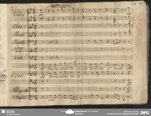 Coro: "Chi brama vivier lieto"