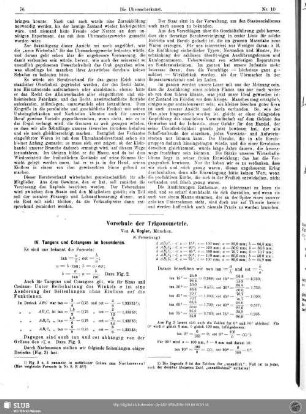 Vorschule der Trigonometrie (6. Fortsetzung)