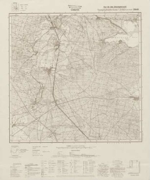 3948 Oderin, Topographische Karte 1:25000 (4cm - Karte)