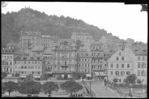 Karlsbad. Alte Wiese und Hirschensprung über Hotel Metropole