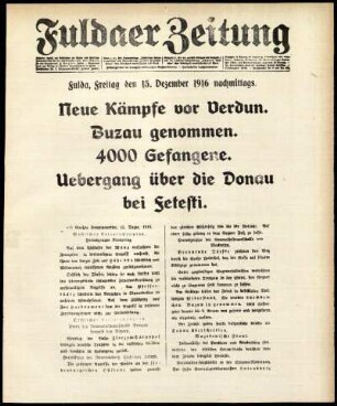 Ausgabe vom Freitag, den 15. Dezember 1916.