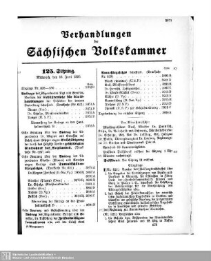 125. Sitzung