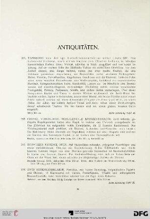 Antiquitäten (Nr. 267-568)