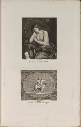 Illustrationen: Someil D'Endymion. Pierre Gravée Antique.