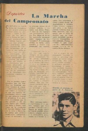 La marcha del campeonato : Deportes