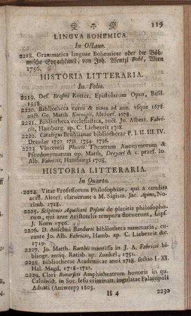 Historia Litteraria