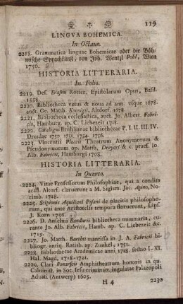 Historia Litteraria