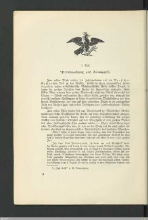 Mobilmachung und Ausmarsch