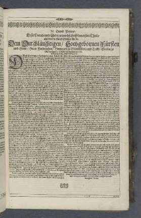 M. David Förters Erste Vorrede und Dedication-Schrifft des ersten Theils als über die fünff Bücher Mosis.