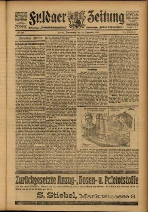 Zweite Ausgabe vom Donnerstag, den 14. Dezember 1905.