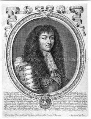 Porträt des französischen Königs Ludwig XIV.