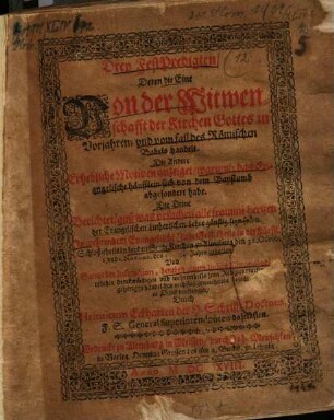 Drey Fest-Predigten ... zu wehrendem Jubelfest ... zu Altenburg ... 1617 gehalten