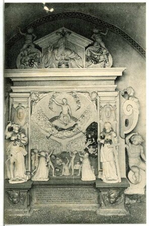 Annaberg. Grabmahl : Annaberg. Grabmahl auf dem Friedhof ("Das Jüngste Gericht")