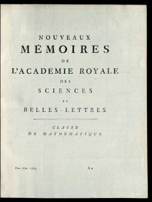 Classe De Mathématique