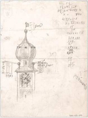 Bestelmeyer, German; Neuburg an der Donau (Bayern); Ev. Kirche - Turm (Ansicht)