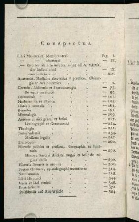 VIIa, Conspectus