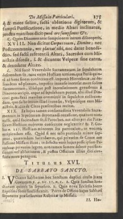 Titulus XVI.