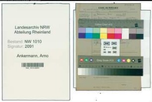 Entnazifizierung Arno Ankermann , geb. (Kaufmann)