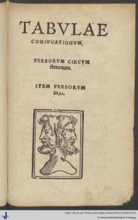 Tabulӕ Coniugationum.