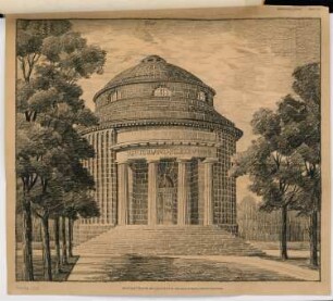 Gedächnishalle Monatskonkurrenz Februar 1916: Perspektivische Ansicht