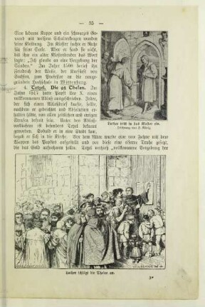 Luther schlägt die Thesen an