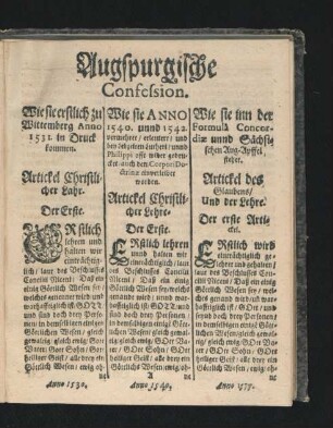 Augspurgische Confession