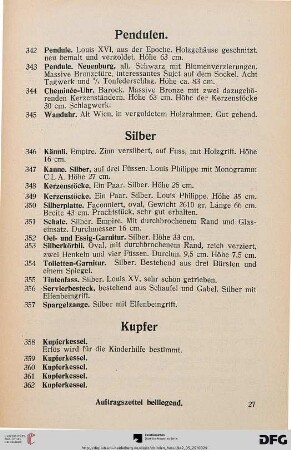 Kupfer (Nr. 358-362)