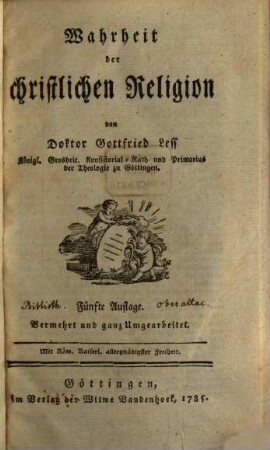 Über die Religion, ihre Geschichte, Wahl und Bestätigung : in Dreien Theilen, 2. Beweiß der Wahrheit der christlichen Religion